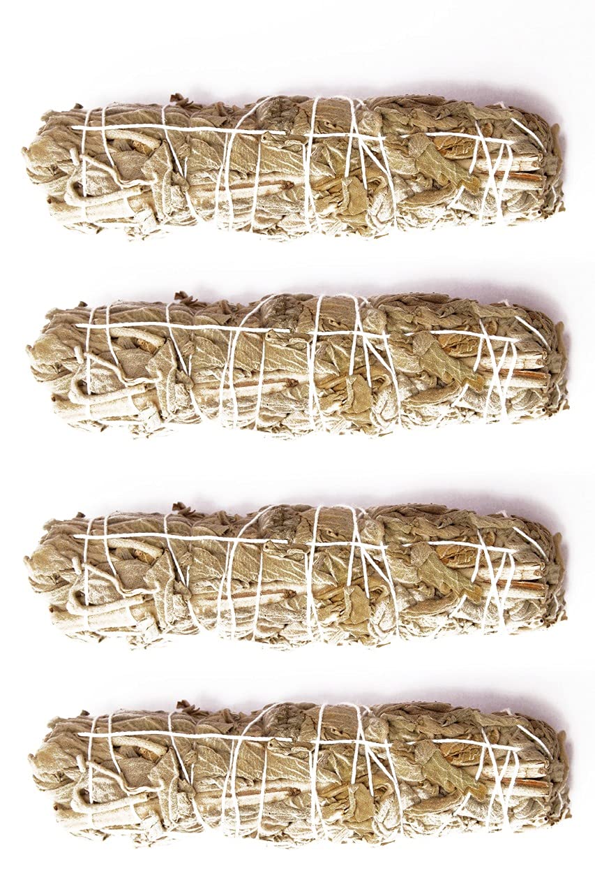Dried sage sticks for spiritual cleansing rituals and home smudging