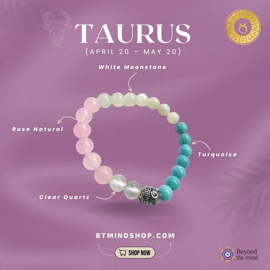 Taurus Zodiac/ Birth Stone Bracelet