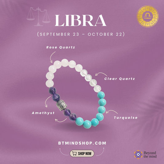 Libra Zodiac / Birth Stone Bracelet