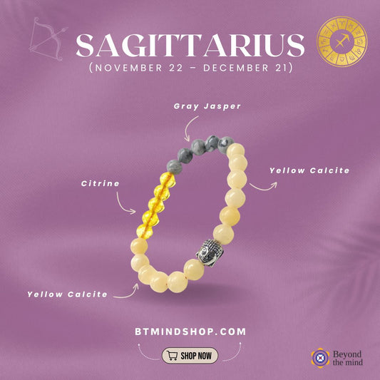 Sagittarius Zodiac/ Birth Stone Bracelet