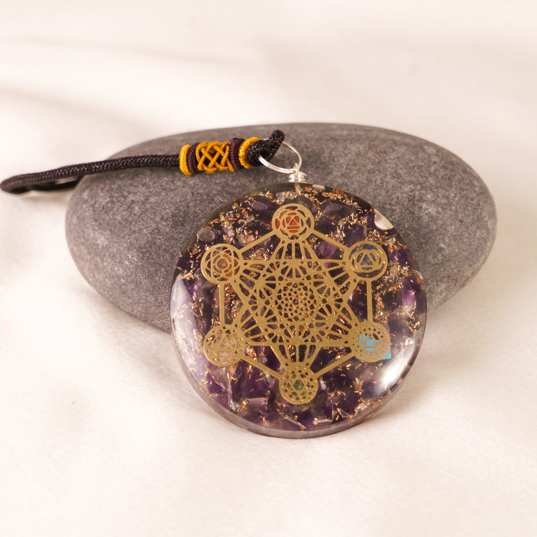 Amethyst Orgonite Pendant