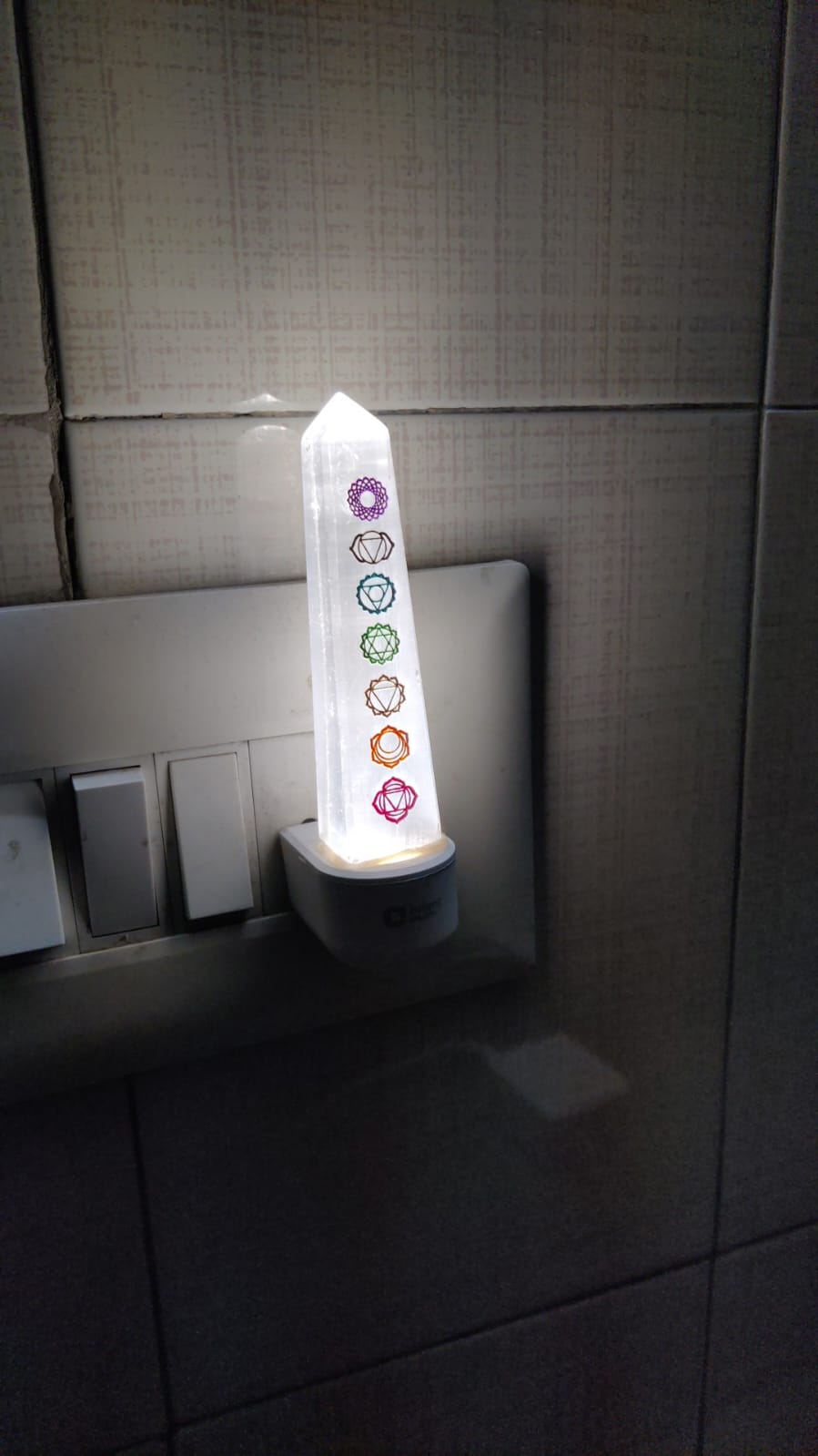 Selenite Chakra Lamp – Plug-In Energy Cleanser