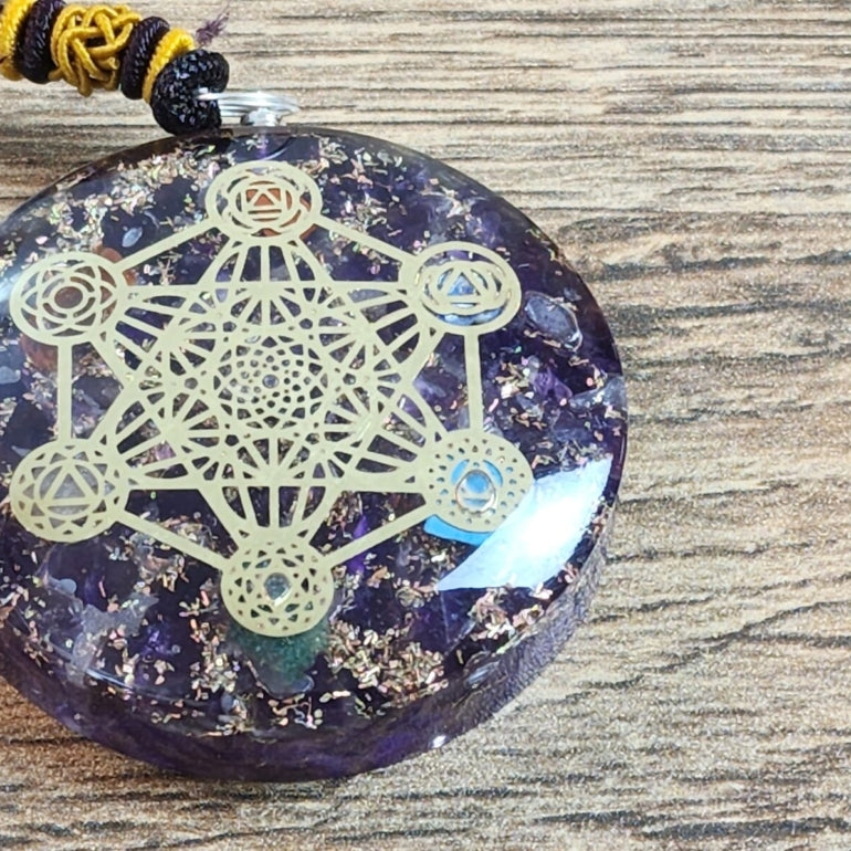 Amethyst Orgonite Pendant