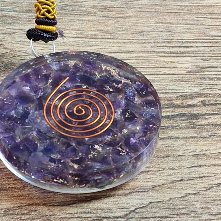 Amethyst Orgonite Pendant